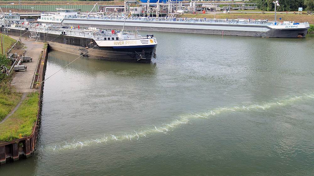 Druckluftsperre Gelsenkirchen Hafenbecken